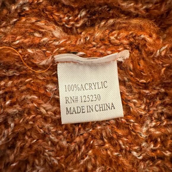 Cozy Marble Fringe Infinity Scarf OS - Picture 2 of 4